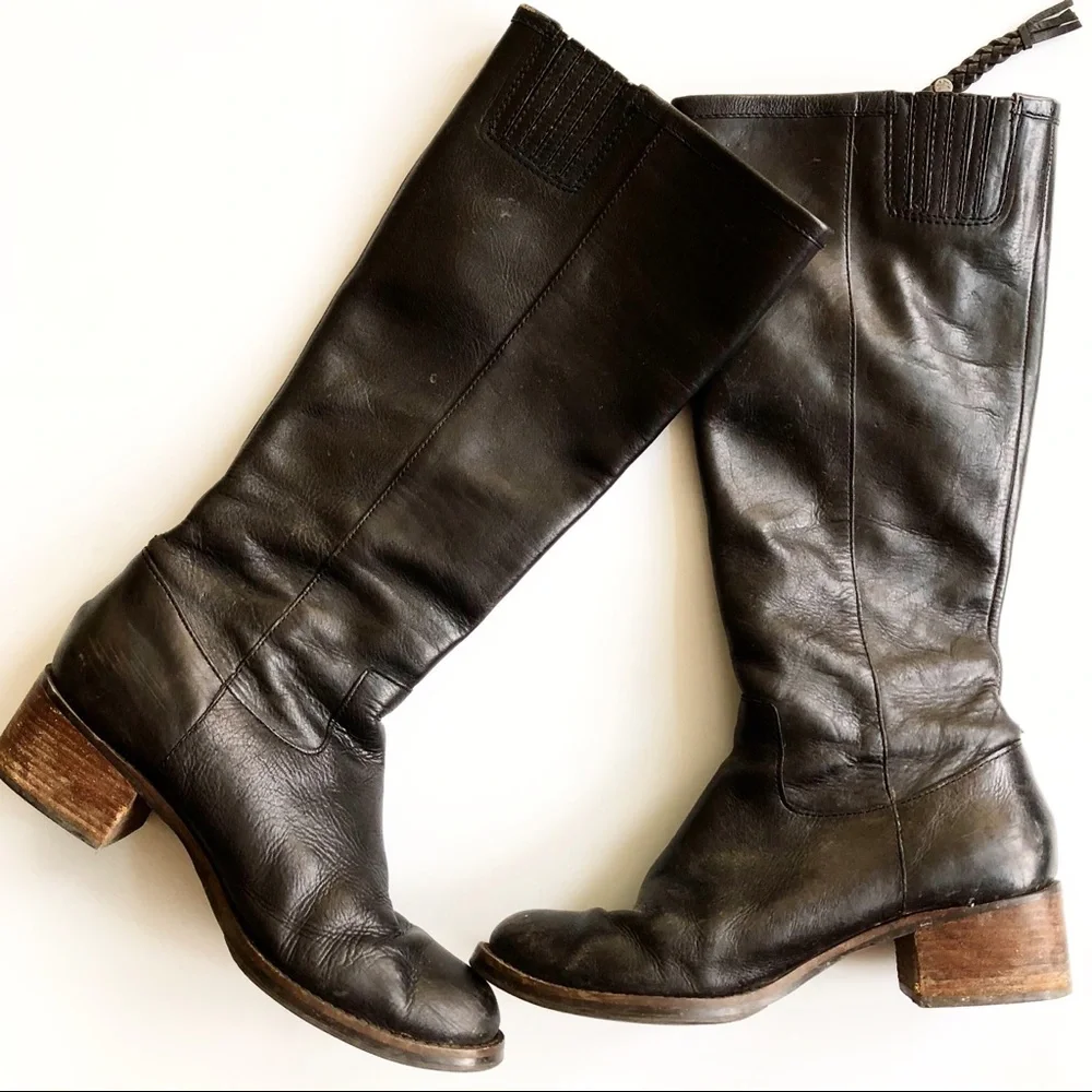 || LUCKY BRAND || KNEE HIGH ALL LEATHER BOOTS